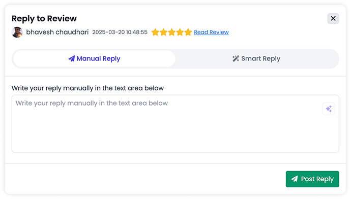 Manual Reply Process